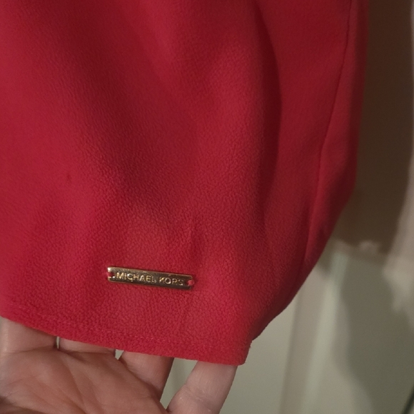 Michael Kors Pink Flutter Sleeve Relaxed Blouse - Picture 4 of 4